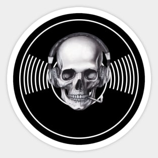 skull records Sticker